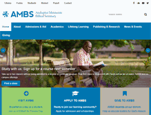 Tablet Screenshot of ambs.edu